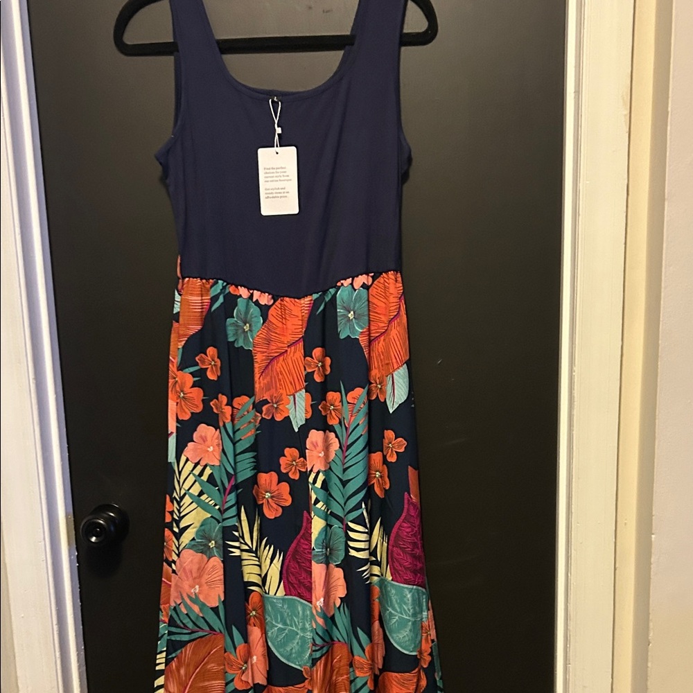 Floral Navy Jumpsuit